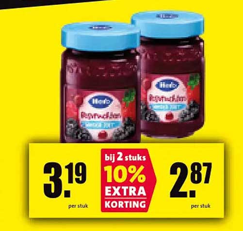 Hela bosvruchtenjam bij 2 stuks 10% EXTRA KORTING