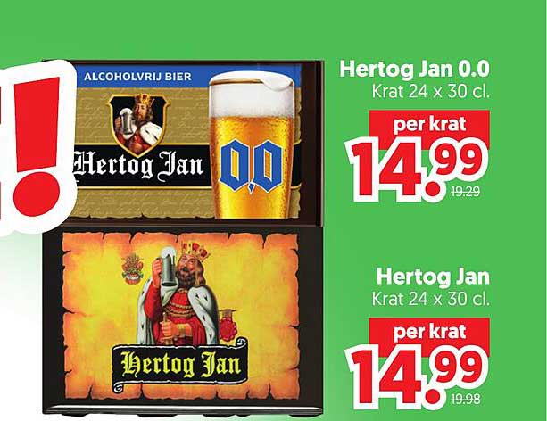Hertog Jan 0.0 Krat 24 x 30 cl. per krat