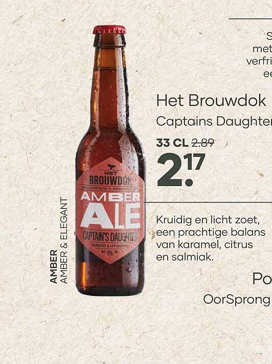 Het Brouwdok Captains Daughter Amber Ale