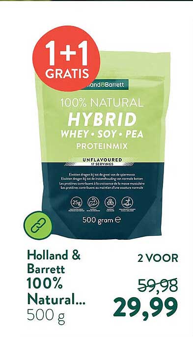 Holland & Barrett 100% Natural... 500 g 1+1 gratis