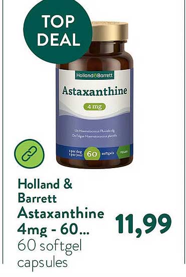 Holland & Barrett Astaxanthine 4mg - 60... 60 softgel capsules