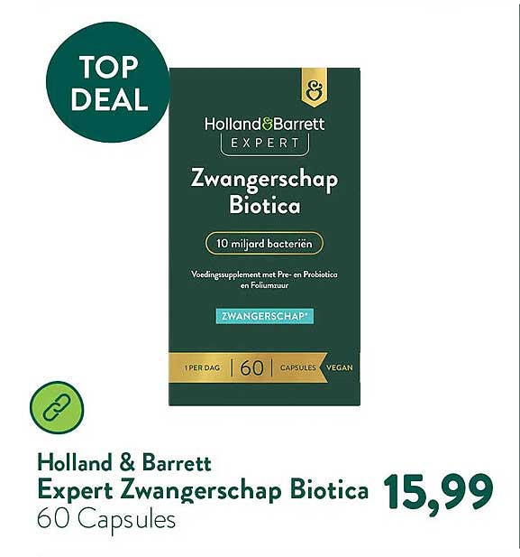 Holland & Barrett Expert Zwangerschap Biotica 60 Capsules