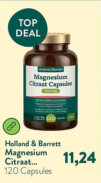 Holland & Barrett Magnesium Citraat... 120 Capsules