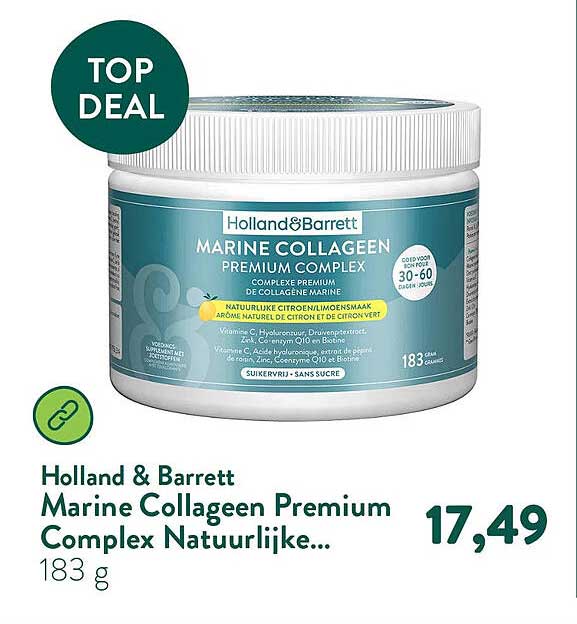 Holland & Barrett Marine Collageen Premium Complex Natuurlijke...