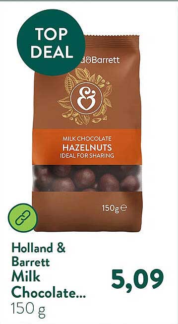 Holland & Barrett Milk Chocolate... 150 g