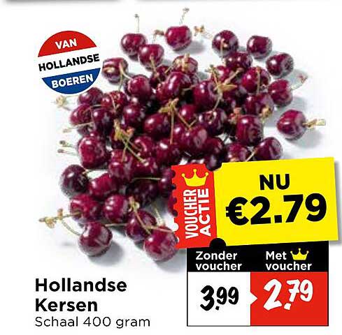 Hollandse Kersen Schaal 400 gram
