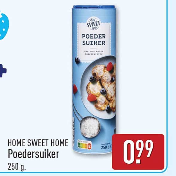 HOME SWEET HOME Poedersuiker