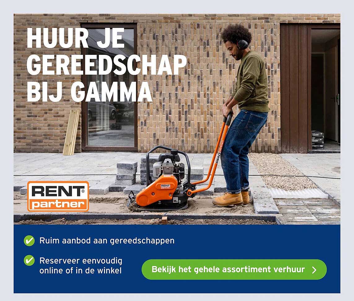 HUUR JE GEREEDSCHAP BIJ GAMMA