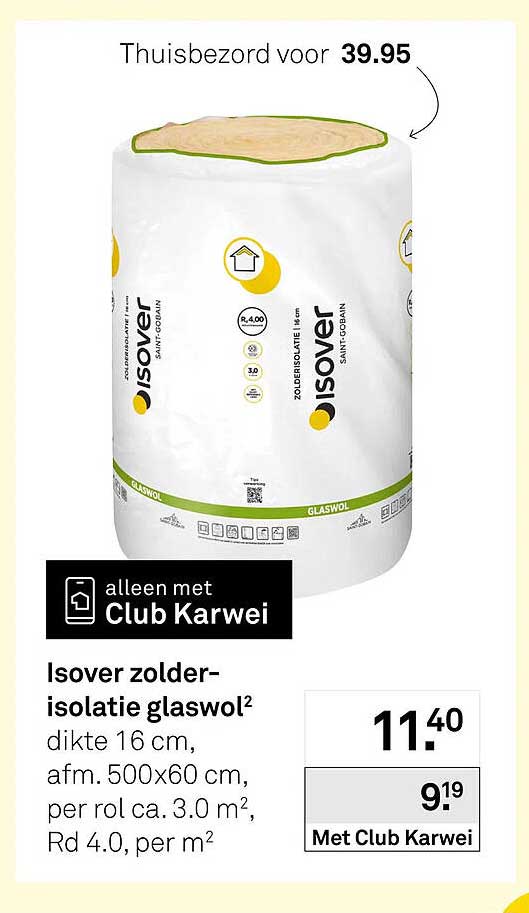 Isover zolder-isolatie glaswol