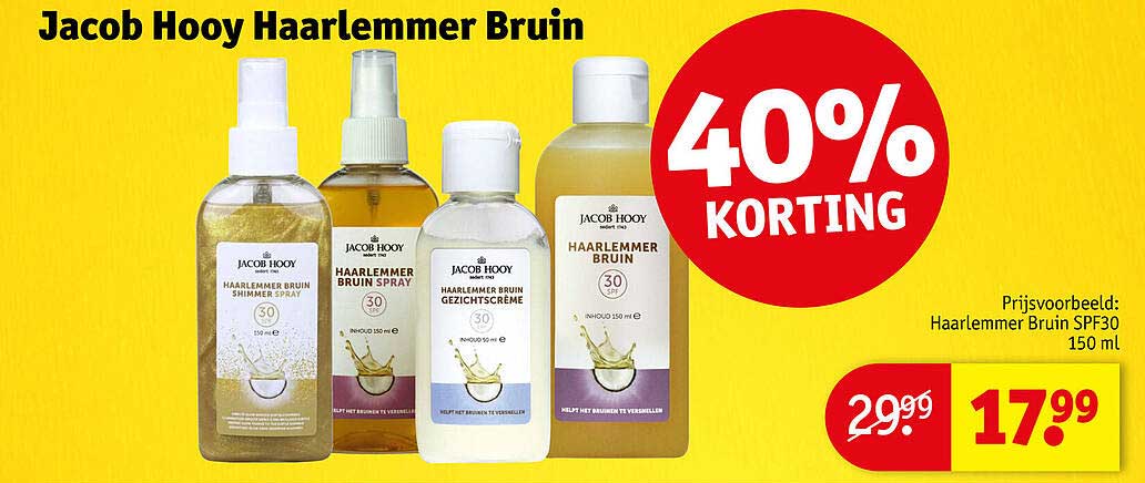 Jacob Hooy Haarlemmer Bruin 40% Korting