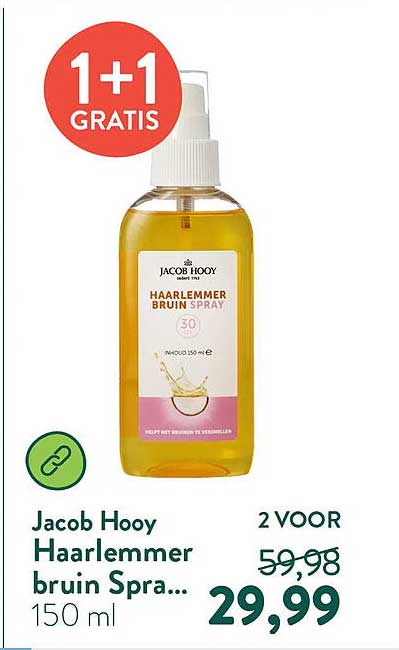 Jacob Hooy Haarlemmer bruin Spray 150 ml 1+1 GRATIS
