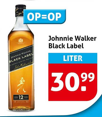 Johnnie Walker Black Label LITER OP=OP