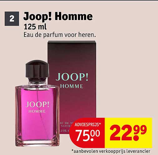Joop! Homme 125 ml Eau de parfum voor heren.