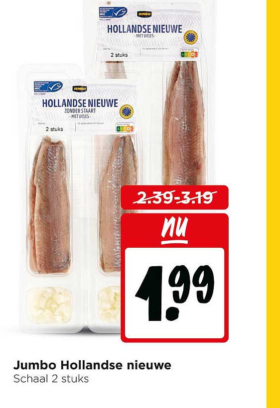 Jumbo Hollandse nieuwe Schaal 2 stuks