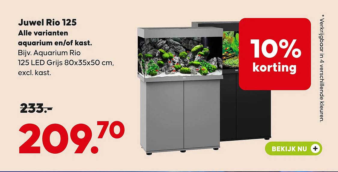 Juwel Rio 125 Alle varianten aquarium en/of kast.