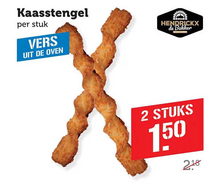 Kaasstengel per stuk 2 stuks 1.50