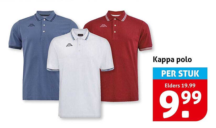 Kappa polo PER STUK