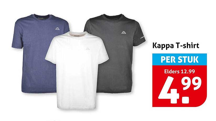 Kappa T-shirt PER STUK