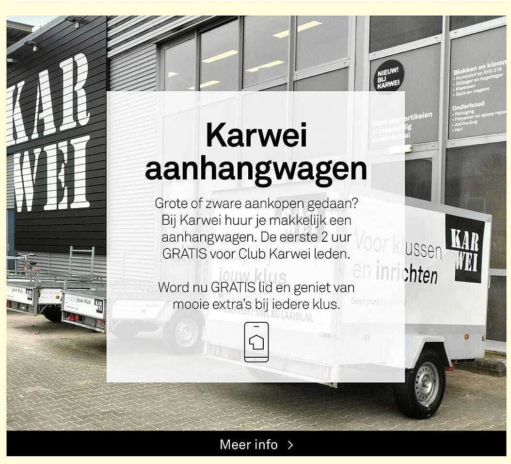 Karwei aanhangwagen