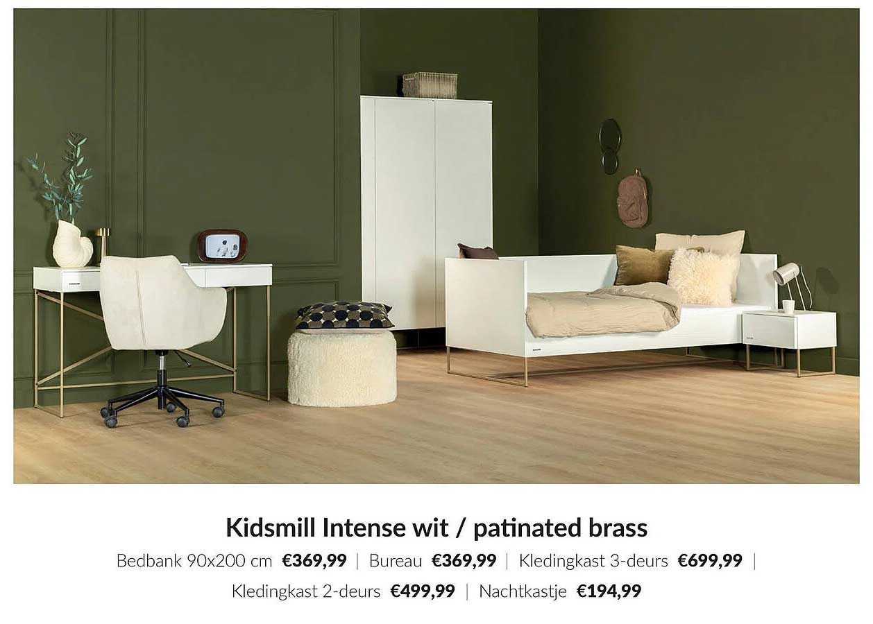Kidsmill Intense wit / patinated brass