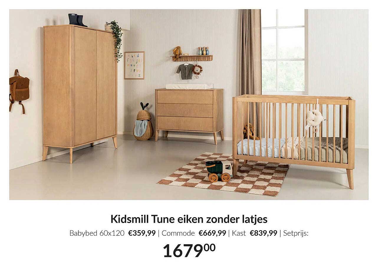 Kidsmill Tune eiken zonder latjes