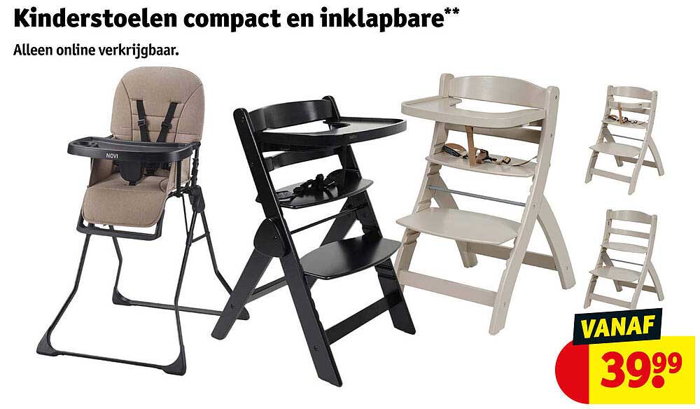 Kinderstoelen compact en inklapbare**