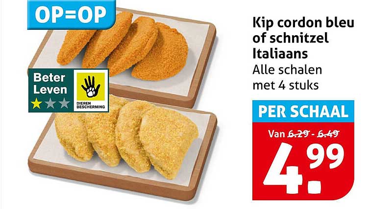 Kip cordon bleu of schnitzel Italiaans