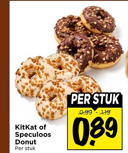 KitKat of Speculoos Donut Per stuk