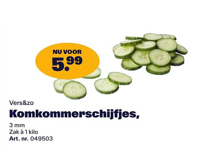 Komkommerschijfjes,