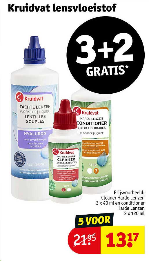 Kruidvat lensvloeistof 3+2 gratis