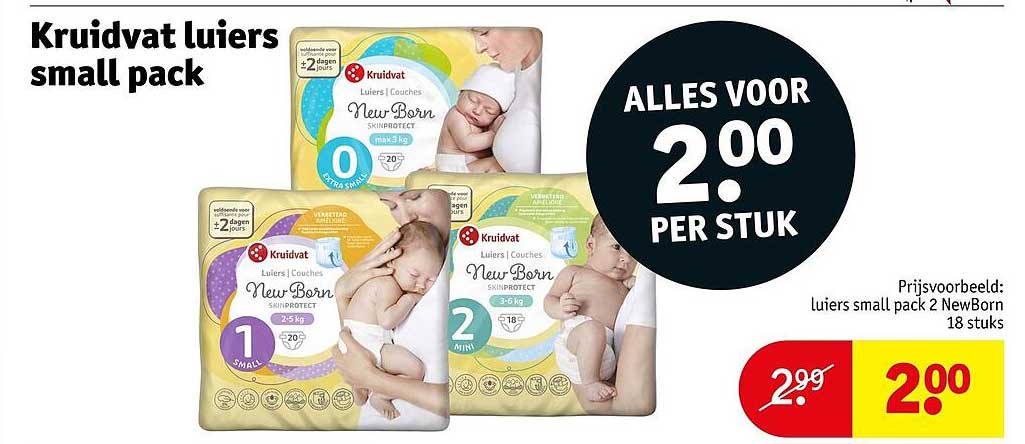 Kruidvat luiers small pack
