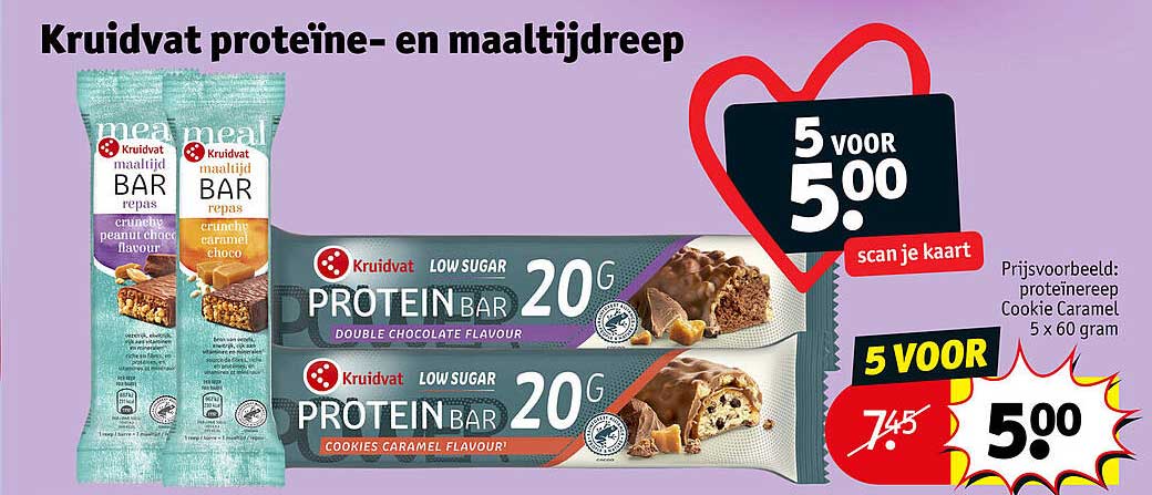 Kruidvat proteïne- en maaltijdreep
