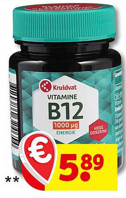 Kruidvat Vitamine B12 1000 µg