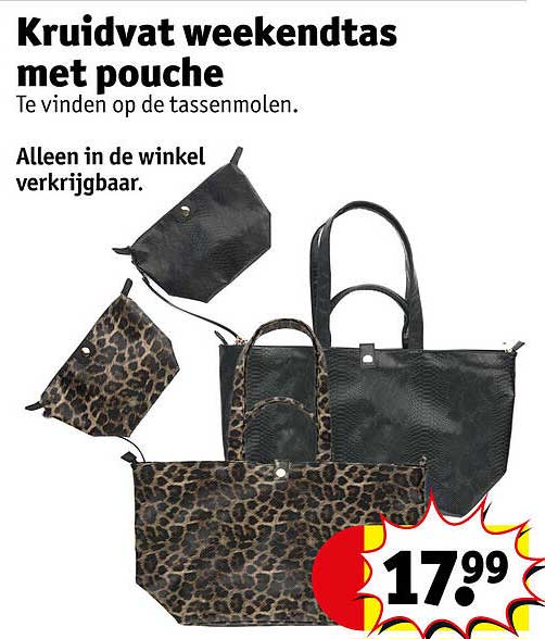 Kruidvat weekendtas met pouche