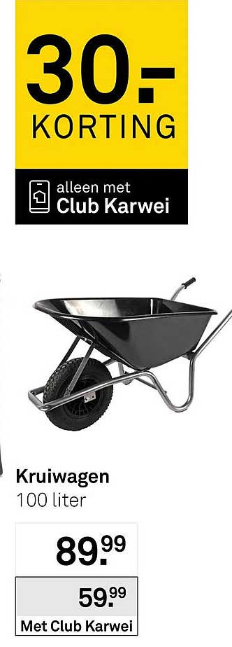 Kruiwagen 100 liter