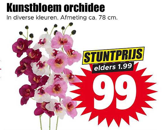 Kunstbloem orchidee