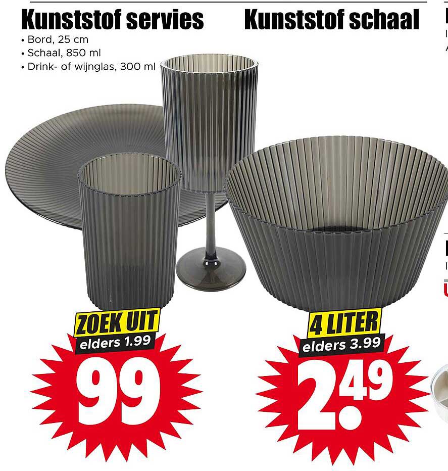 Kunststof servies