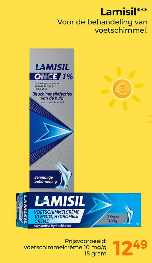 Lamisil*** Voor de behandeling van voetschimmel.