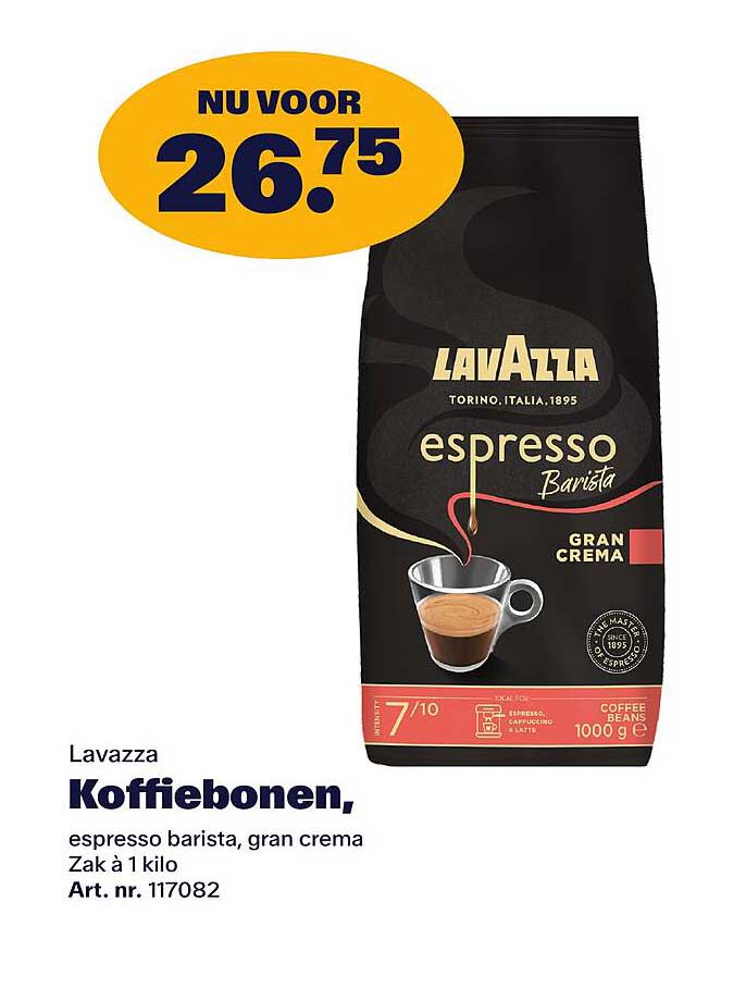 Lavazza Koffiebonen, espresso barista, gran crema Zak à 1 kilo