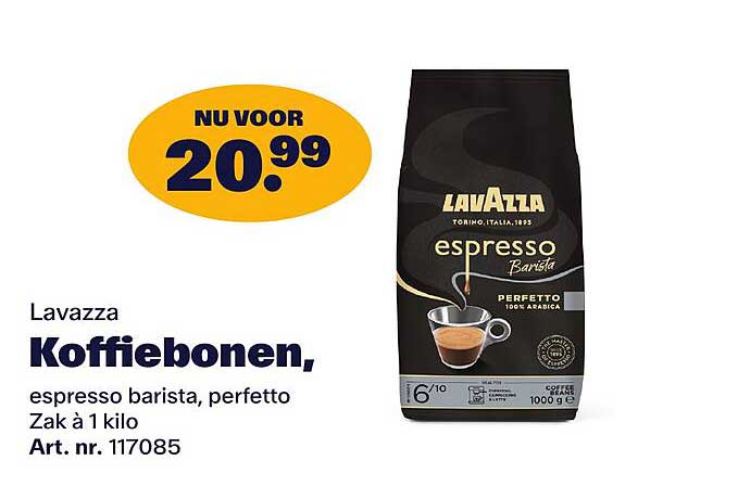 Lavazza Koffiebonen, espresso barista, perfetto Zak à 1 kilo