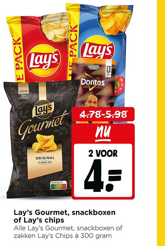 Lay’s Gourmet, snackboxen of Lay’s chips