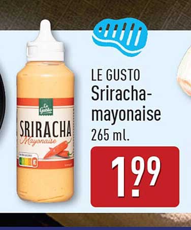 LE GUSTO Sriracha-mayonaise 265 ml.
