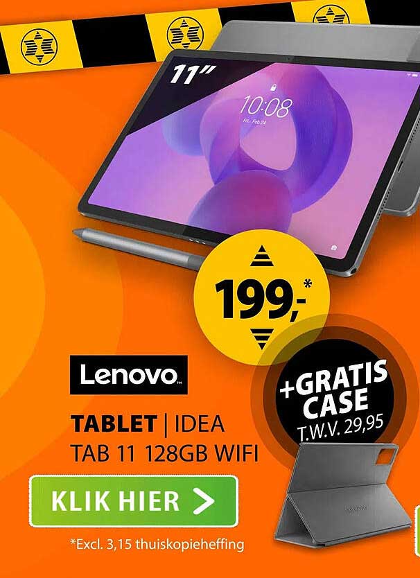 Lenovo TABLET | IDEA TAB 11 128GB WIFI +GRATIS CASE
