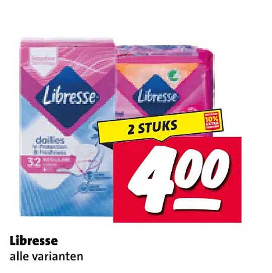 Libresse alle varianten 2 STUKS