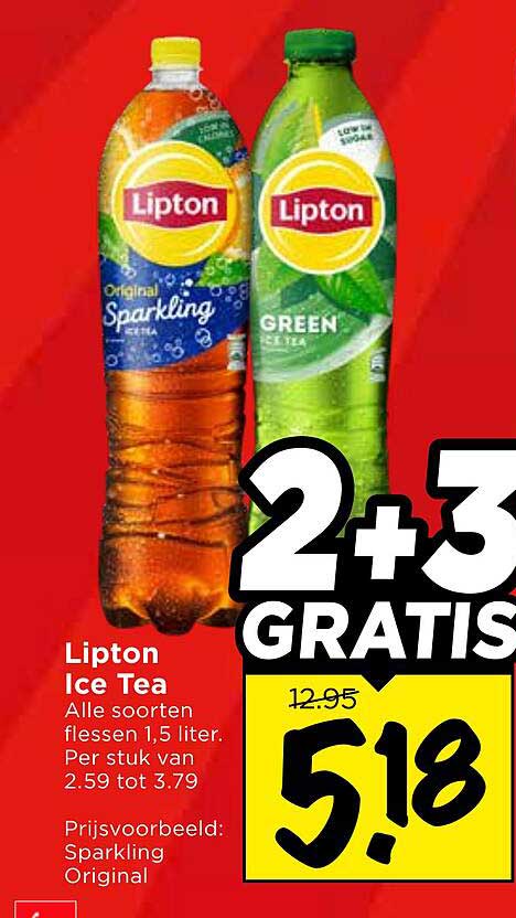 Lipton Ice Tea Alle soorten flessen 1,5 liter 2+3 GRATIS