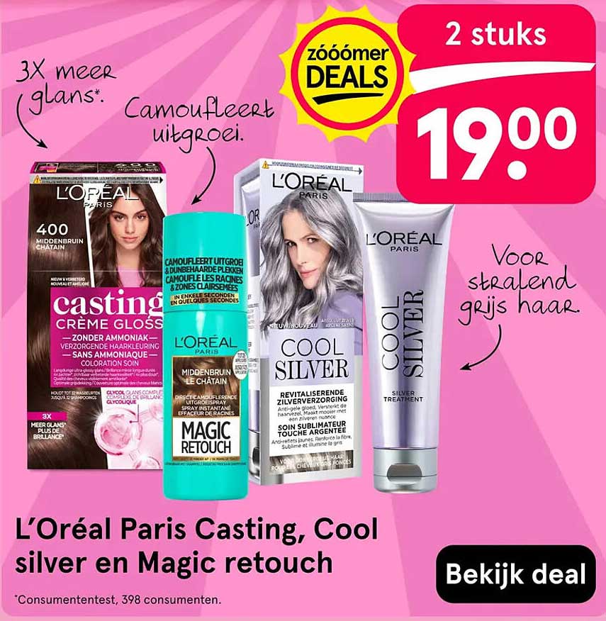 L'Oréal Paris Casting, Cool silver en Magic retouch