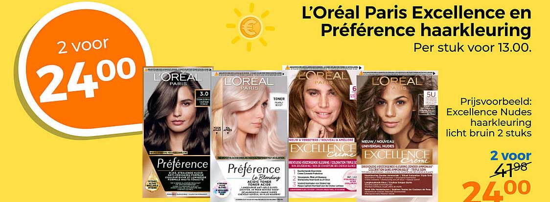 L'Oréal Paris Excellence en Préférence haarkleuring