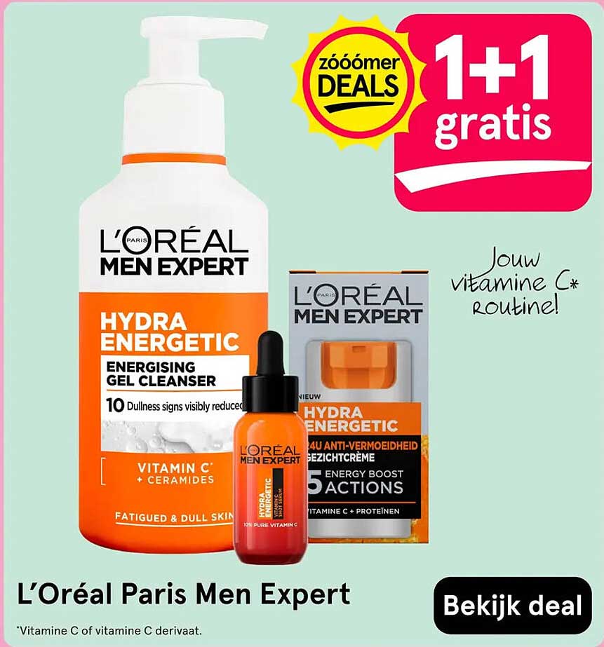 L’Oréal Paris Men Expert 1+1 gratis