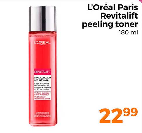 L’Oréal Paris Revitalift peeling toner 180 ml