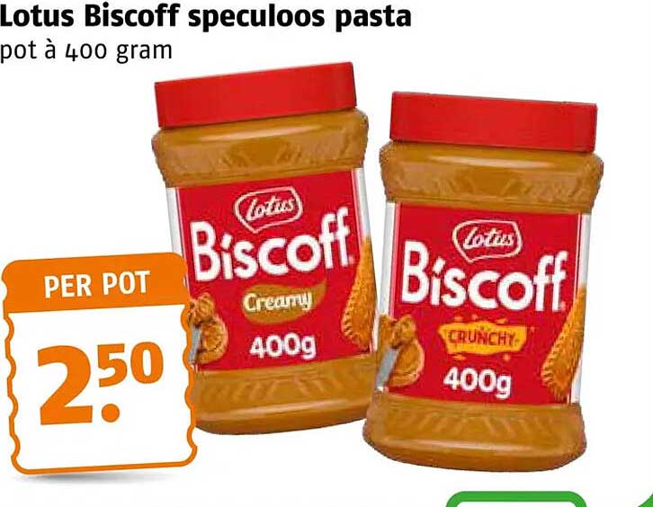 Lotus Biscoff speculoos pasta pot à 400 gram